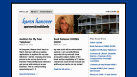 What Karenhanover.com website looked like in 2011 (13 years ago)