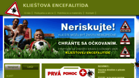 What Kliest.sk website looked like in 2012 (11 years ago)