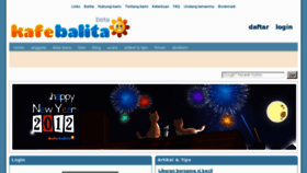 What Kafebalita.com website looked like in 2012 (11 years ago)