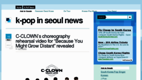 What Kpopseoul.com website looked like in 2012 (11 years ago)