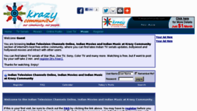 What Krazycommunity.com website looked like in 2012 (11 years ago)