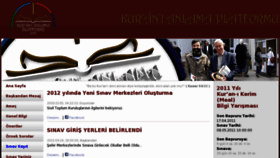 What Kuranianlamaplatformu.com website looked like in 2011 (13 years ago)