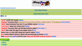 What Krazyfun.in website looked like in 2012 (11 years ago)