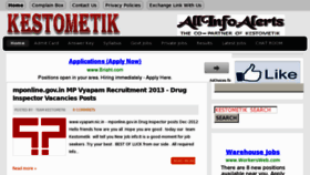 What Kestometik.org website looked like in 2012 (11 years ago)