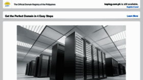 What Kaplog.com.ph website looked like in 2013 (11 years ago)