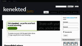 What Kenekted.com website looked like in 2013 (11 years ago)