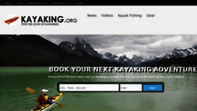 What Kayaking.org website looked like in 2013 (11 years ago)