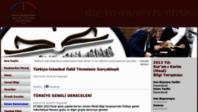 What Kuranianlamaplatformu.com website looked like in 2013 (11 years ago)