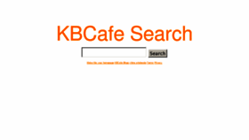 What Kbcafe.com website looked like in 2013 (11 years ago)