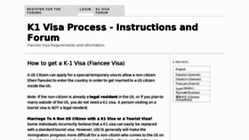 What K1visaprocess.org website looked like in 2013 (11 years ago)