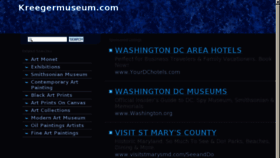 What Kreegermuseum.com website looked like in 2013 (11 years ago)