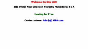 What Kik0.com website looked like in 2013 (10 years ago)