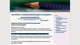 What Kv-tarif.de website looked like in 2013 (10 years ago)