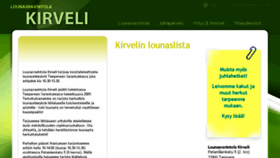What Kirveli.fi website looked like in 2013 (10 years ago)