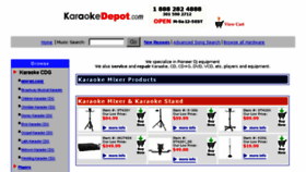 What Karaokedepot.com website looked like in 2013 (10 years ago)