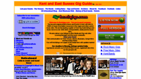 What Kentgigs.com website looked like in 2013 (10 years ago)