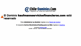 What Kaufmannserviciosfinancieros.com website looked like in 2014 (10 years ago)