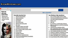 What Knowwindows.com website looked like in 2014 (10 years ago)