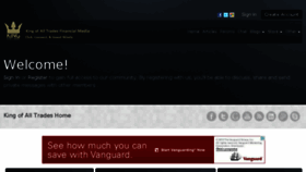 What Kingofalltrades.com website looked like in 2014 (10 years ago)