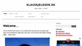 What Klauskjeldsen.dk website looked like in 2014 (10 years ago)