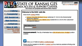 What Kansasgis.org website looked like in 2014 (10 years ago)