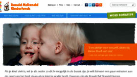 What Kinderfonds.nl website looked like in 2014 (10 years ago)