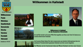 What Kallstadt.de website looked like in 2014 (10 years ago)