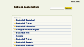What Koblenz-basketball.de website looked like in 2014 (10 years ago)