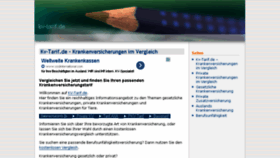 What Kv-tarif.de website looked like in 2014 (10 years ago)