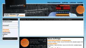 What Kommasetzer.de website looked like in 2014 (10 years ago)