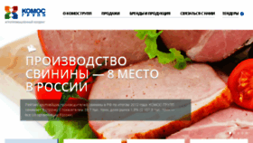 What Komos.ru website looked like in 2014 (10 years ago)