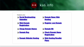 What Ka6.info website looked like in 2014 (10 years ago)