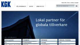 What Kgk.se website looked like in 2014 (10 years ago)