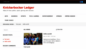 What Knickledger.com website looked like in 2014 (10 years ago)