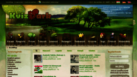 What Kvizpark.hu website looked like in 2014 (10 years ago)