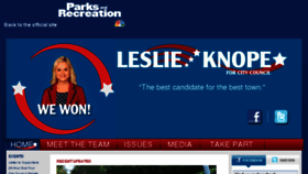 What Knope2012.com website looked like in 2014 (10 years ago)