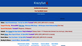 What Krazyfun.in website looked like in 2014 (10 years ago)