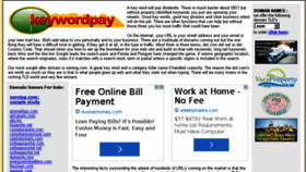 What Keywordpay.com website looked like in 2014 (10 years ago)
