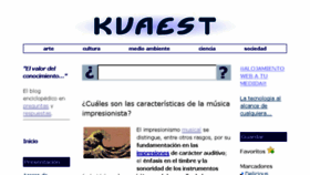 What Kuaest.com website looked like in 2014 (9 years ago)