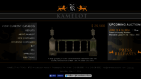 What Kamelotauctions.com website looked like in 2014 (9 years ago)