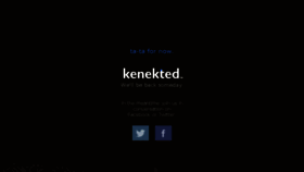 What Kenekted.com website looked like in 2014 (9 years ago)