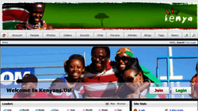 What Kenyans.us website looked like in 2014 (9 years ago)