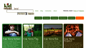 What Kidnaturalist.com website looked like in 2014 (9 years ago)