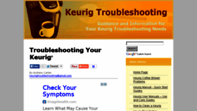 What Keurigtroubleshooting.com website looked like in 2014 (9 years ago)