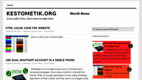 What Kestometik.org website looked like in 2014 (9 years ago)