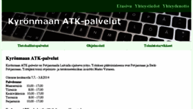 What Kyronmaan-atk-palvelut.fi website looked like in 2014 (9 years ago)