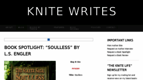 What Knitewrites.com website looked like in 2014 (9 years ago)