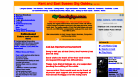 What Kentgigs.com website looked like in 2014 (9 years ago)