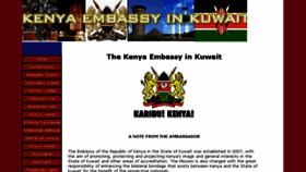 What Kenyaembkuwait.com website looked like in 2014 (9 years ago)