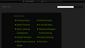 What Kplus.ch website looked like in 2014 (9 years ago)